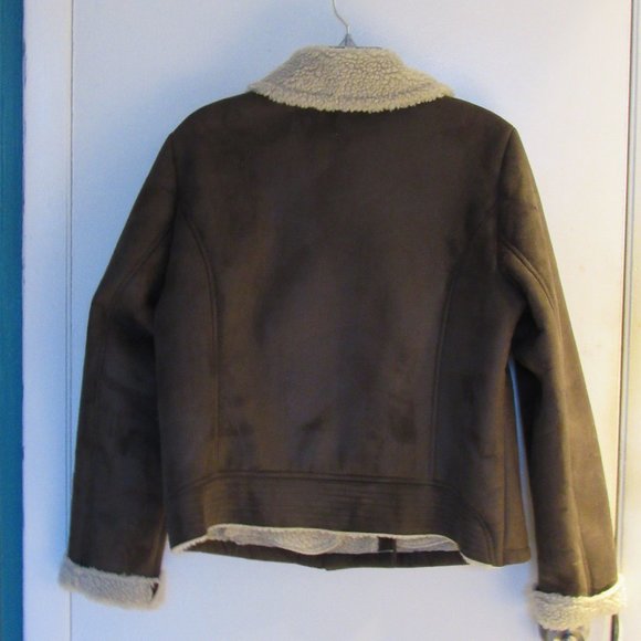 Liz Claiborne Faux Suede Jacket Size L - Picture 7 of 11